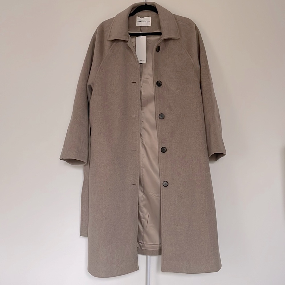 NWT Long Peacoat